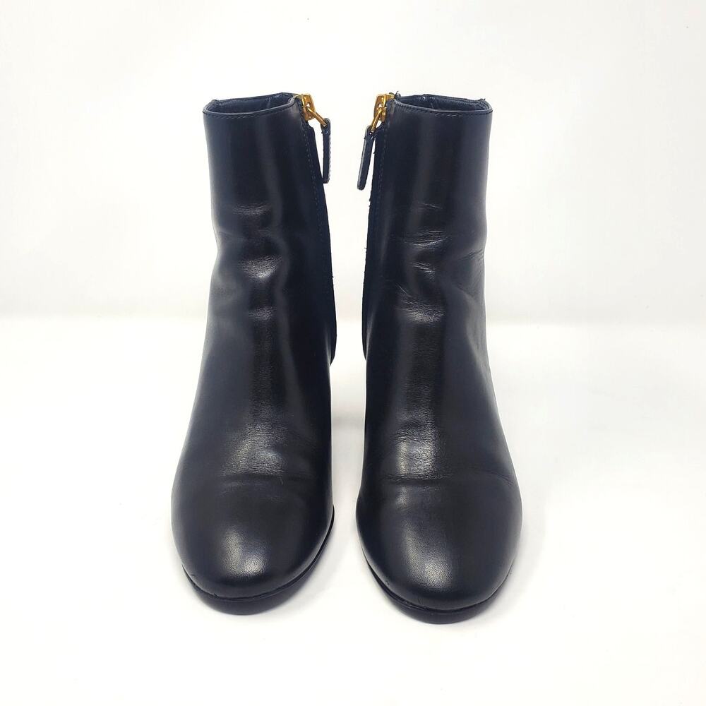 Tory Burch Brooke 70MM Ankle Bootie Calf Leather Perfect Black 46063 Size 6.5 - Picture 5 of 11